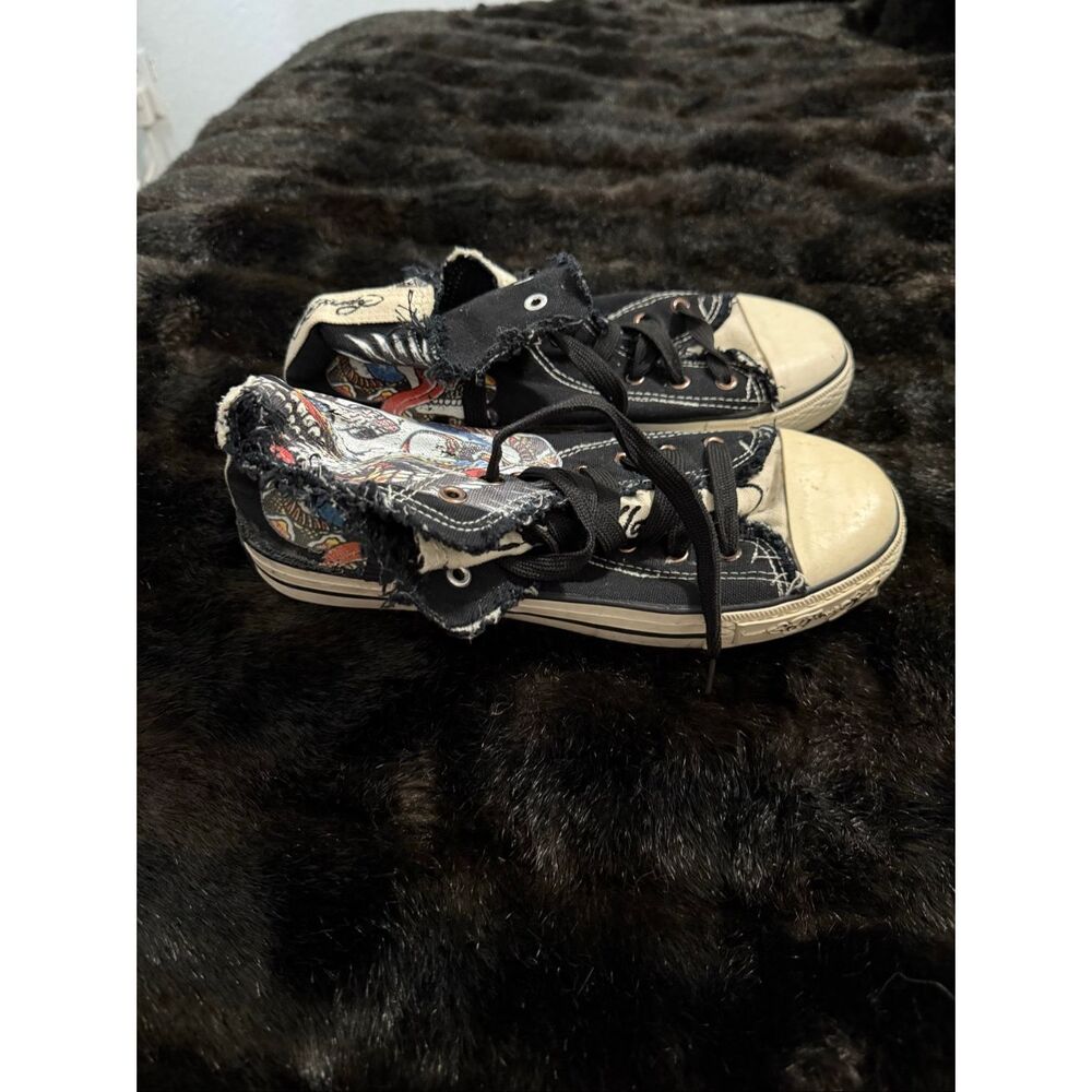 Ed Hardy eagle snake hi‎ top athletic sneakers 10